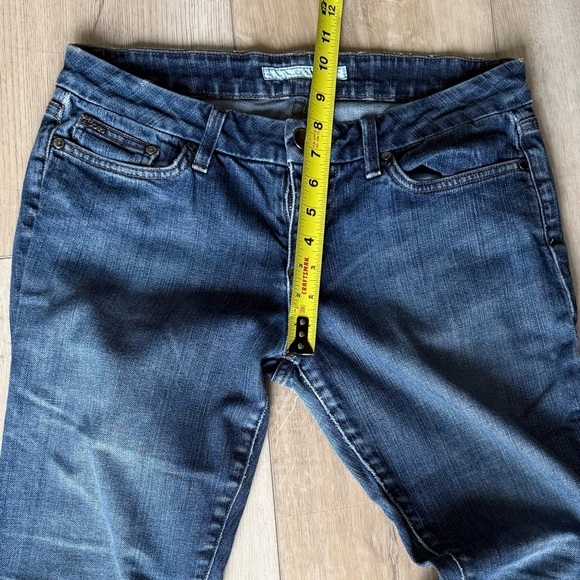 Joe's Jeans Chelsea Dark Blue Denim Straight Leg Mid Rise‎ Jeans Women's EUC - Picture 5 of 9